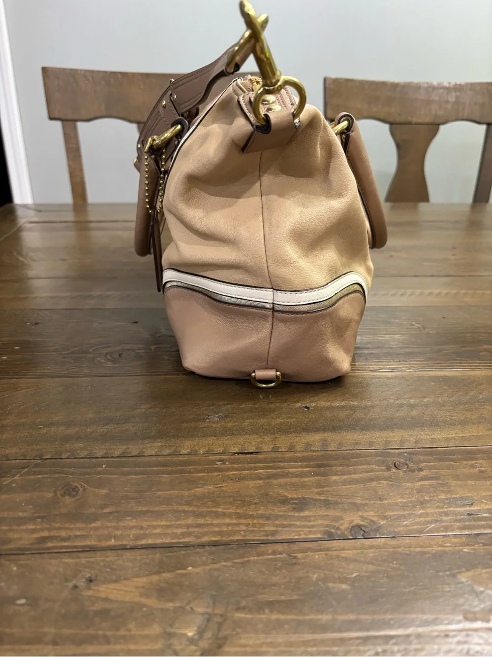 Coach Ashley Spectator Leather Satchel